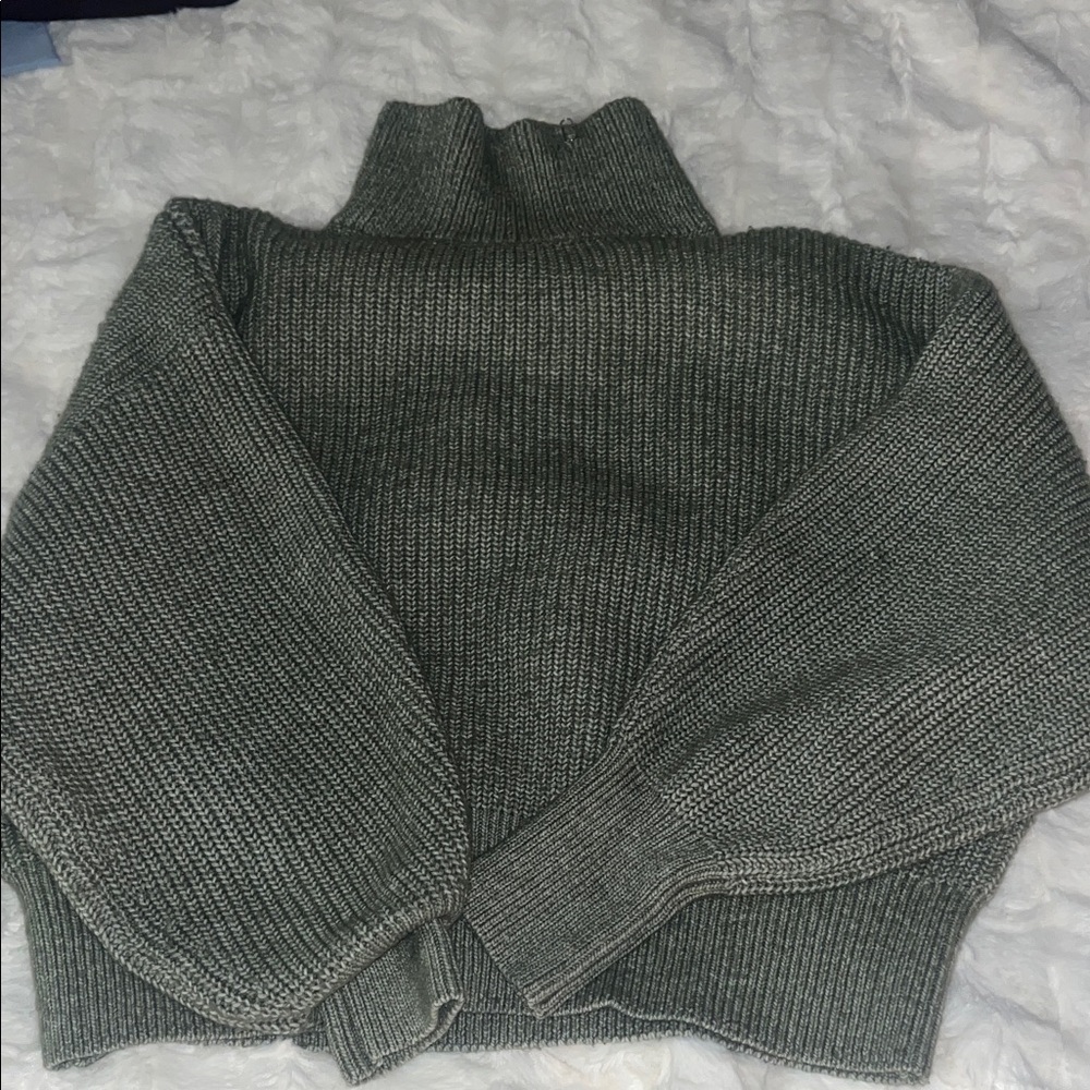 H by Halston Charcoal Turtleneck Sweater